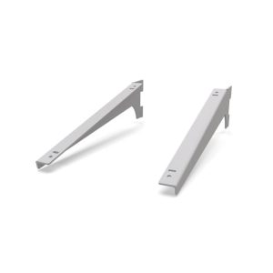 זוג תומכי מדף משופע 25-30 ס"מ, לבן - ויטארו/סיסטמה