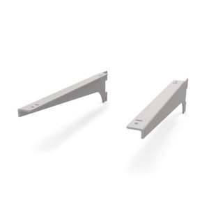 זוג תומכי מדף לעץ 35-40 ס"מ, לבן - ויטארו/סיסטמה