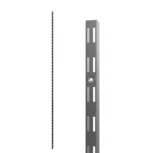 פרופיל סיסטמה צד אחד, מסילה כפולה, גובה 240 ס"מ, כרום