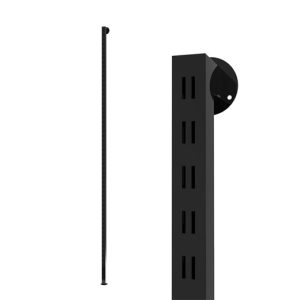 פרופיל סיסטמה צד אחד, מסילה כפולה, גובה 280 ס"מ, שחור