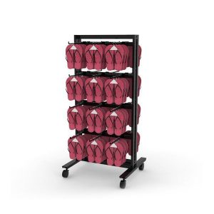 סטנד ורטיק רצפתי דו כיווני, 60 ס"מ, עם 24 קוצים, שחור