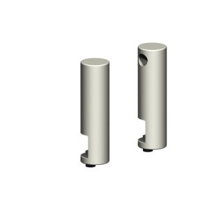 מחבר למעצור במדף זכוכית - זוג