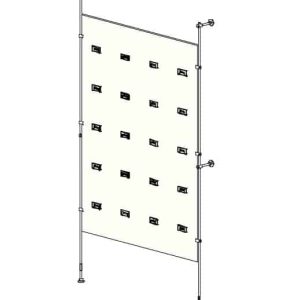 קיט קיר כפתורים גב פרספקס - יחידת בסיס