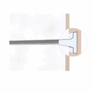 פלטה מחורצת מעץ, 3102 לבן 10 (slot wall)