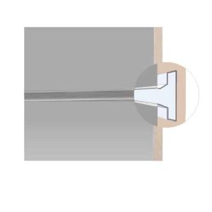 פלטה מחורצת מעץ, שחור 10 (slot wall)