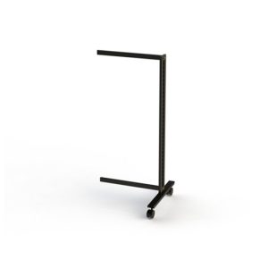 סטנד ורטיק רצפתי, גובה 143 ס"מ רוחב 60 ס"מ, יחידת תוספת, שחור