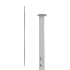 מתאם תקרה רצפה, פרופיל צד אחד בלי חריצים, עם דיסק חיבור תקרה, לבן -  ויטארו