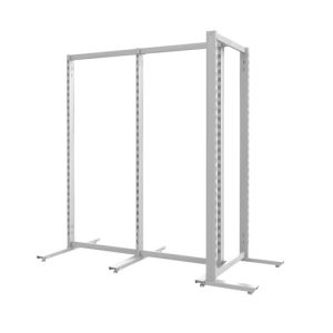 סטנד ויטארו רצפתי עם ראש גונדולה צד אחד, גובה 150 ס"מ רוחב 216 ס"מ, יחידת בסיס, לבן