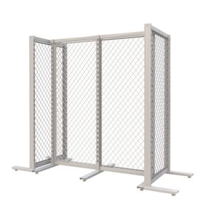 סטנד ויטארו רצפתי עם ראש גונדולה שני צדדים + רשת, גובה 150 ס"מ רוחב 247 ס"מ, יחידת בסיס, לבן