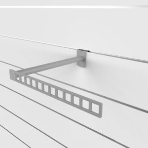 מתלה L עם חורים מרובעים, כסוף