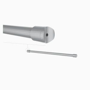 מסילת תליה 60 ס"מ קצה מעוגל - מערכת צינור 35