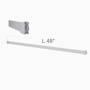 מסילת תליה קצה מרובע 90 ס"מ - מערכת צינור 35