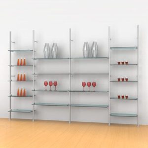 קיט צינור 35 ל 18 מדפים, 4 שדות - צמוד קיר