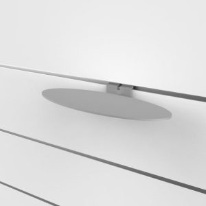 מחזיק נעל שטוח אליפטי מתכתי - למערכת חריצים