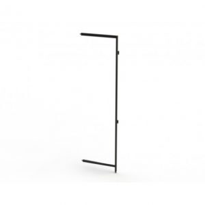 תוספת ורטיק צמוד קיר ,גובה 244 ס"מ, רוחב 60 ס"מ, שחור